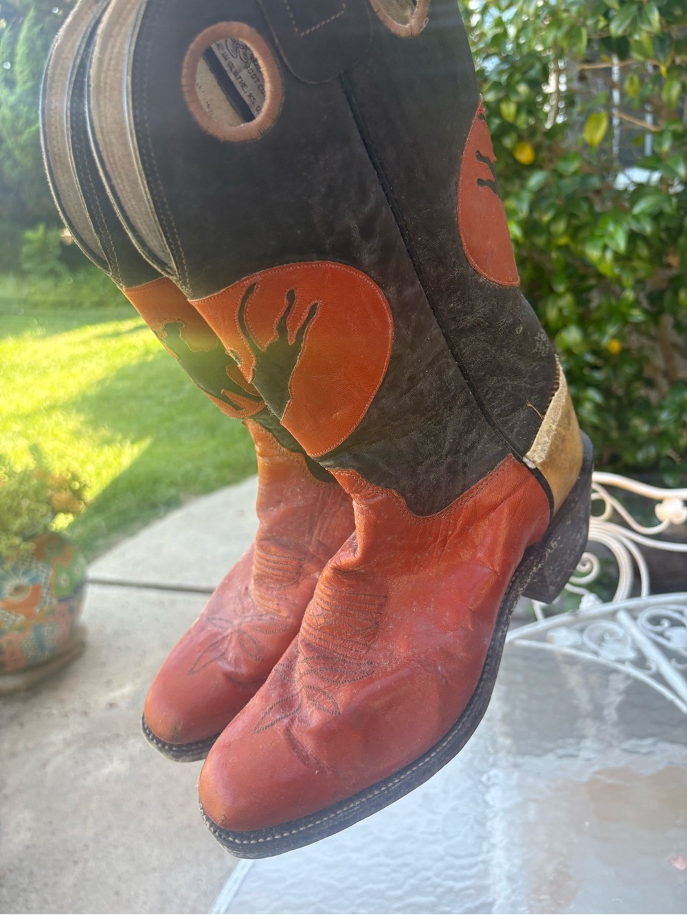 Vintage Leather Cowboy Boots - Picture 16 of 16